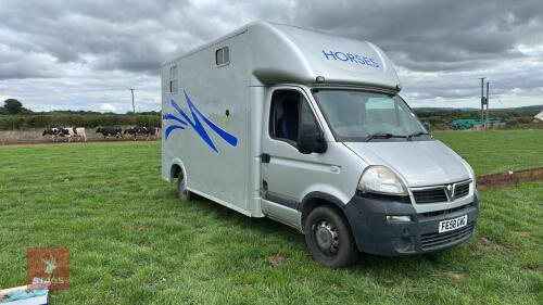 VAUXHALL MOVANO DCI 100 3.5T HORSE LORRY