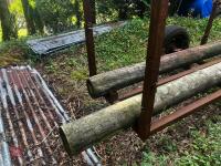 HOMEMADE LOGGING TRAILER - 12