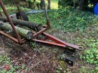HOMEMADE LOGGING TRAILER - 24