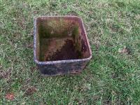 19'' X 16'' X 12'' CAST FEED TROUGH - 4