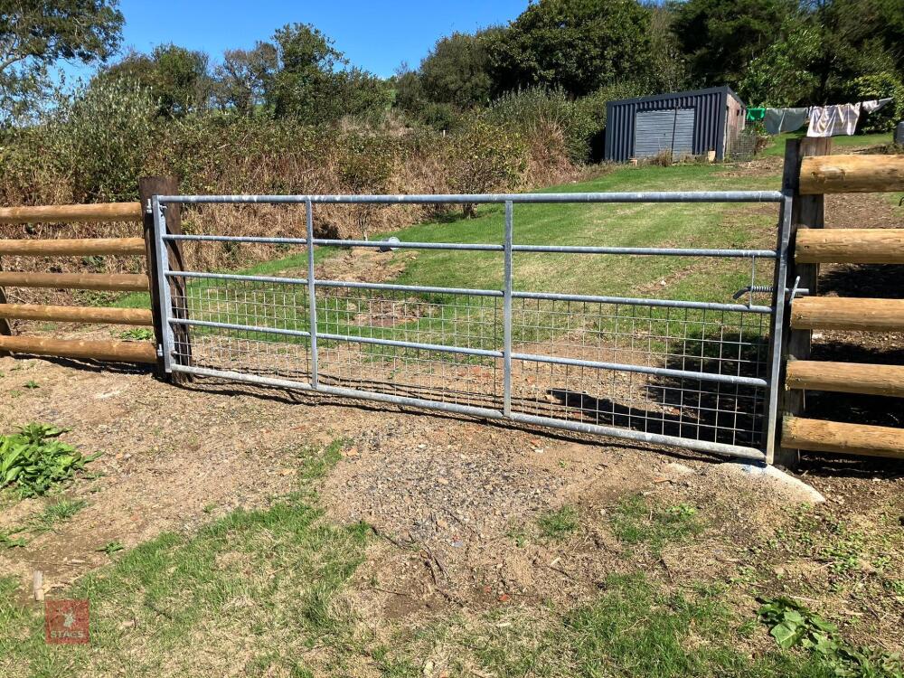12' GALVANISED MESHED GATE