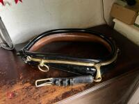 PATENT FULL LEATHER COLLAR BRASS HAMES - 5