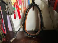 PATENT FULL LEATHER COLLAR BRASS HAMES - 6
