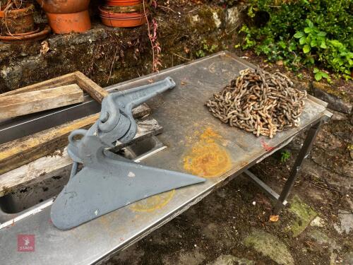 PLOUGH ANCHOR & CHAIN
