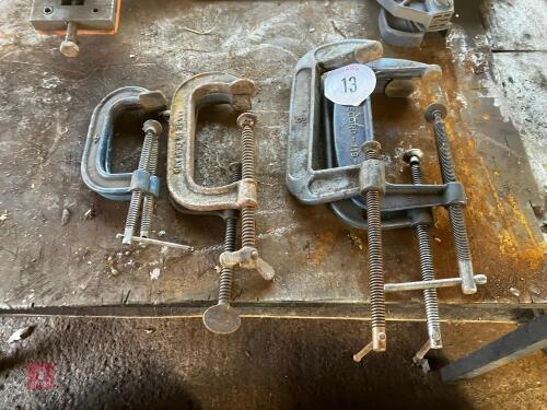 SELECTION OF G CLAMPS (13)