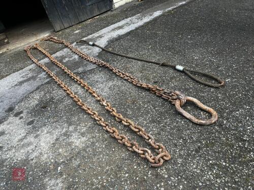 SELECTION OF LIFTING CHAINS & ROPE
