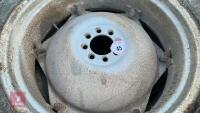 PAIR OF 12.4 11-28 TRACTOR WHEELS &TYRES - 5