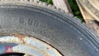 6.00-16 FRONT TRACTOR WHEEL & TYRE - 4