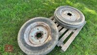 2 X 6.00-19 FRONT TRACTOR WHEELS &TYRES - 11