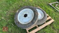 2 X 6.00-19 FRONT TRACTIOR WHEELS &TYRES