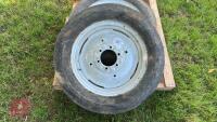 2 X 6.00-19 FRONT TRACTIOR WHEELS &TYRES - 2