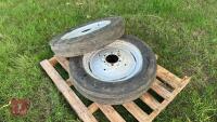 2 X 6.00-19 FRONT TRACTIOR WHEELS &TYRES - 8