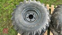4 X BKT 7.00-12 WHEELS & TYRES - 8