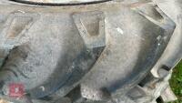 PAIR OF 12.4-28 TRACRTOR WHEELS & TYRES - 9