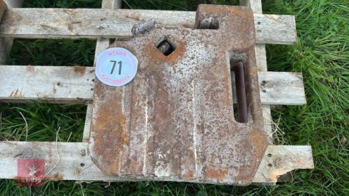 2 TRACTOR FRONT WEIGHTS