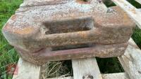 2 TRACTOR FRONT WEIGHTS - 4
