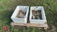 PAIR OF BELFAST SINKS