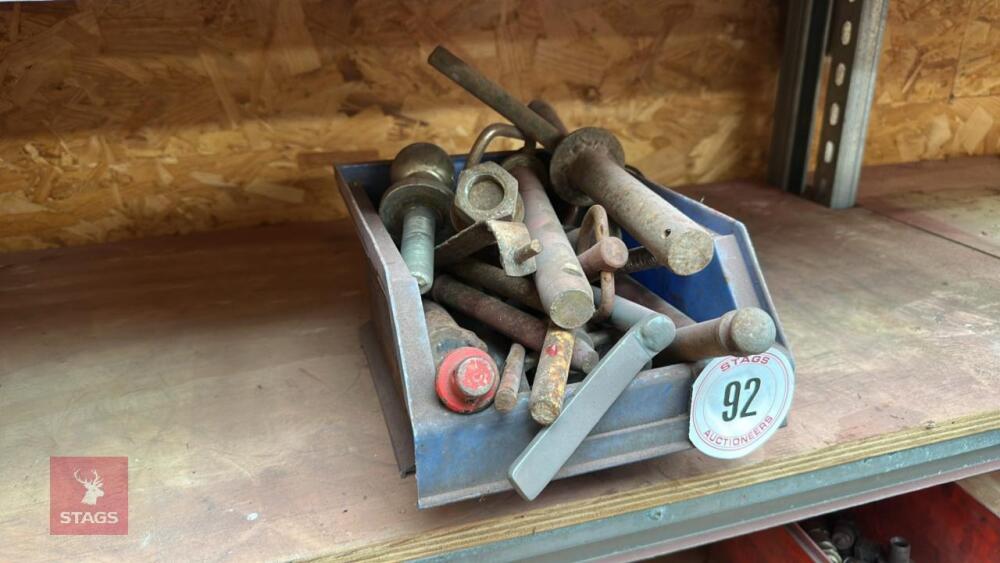 BOX OF ASSORTED TRACTOR PINS