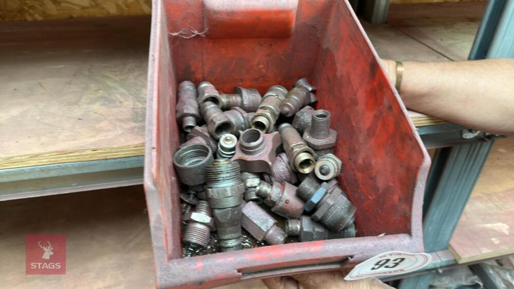 BOX OF HYDRUALIC FITTINGS
