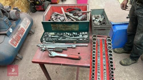 LRG QTY OF MIXED SOCKETS & WRENCHES