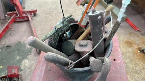 BUCKET OF BUILDERS TOOLS