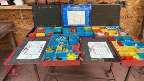 5 BOXES OF NUTS, BOLTS & SCREWS