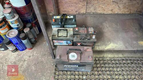 4 MIXED BATTERIES