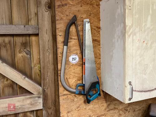 2 HAND SAWS & BOW SAW