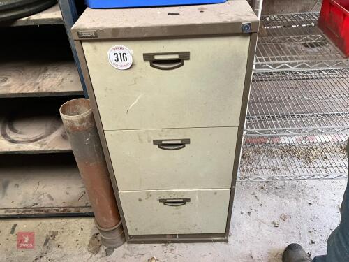 3 DRAWER FILING CABINET