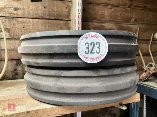 PAIR OF 4.00-8 TYRES