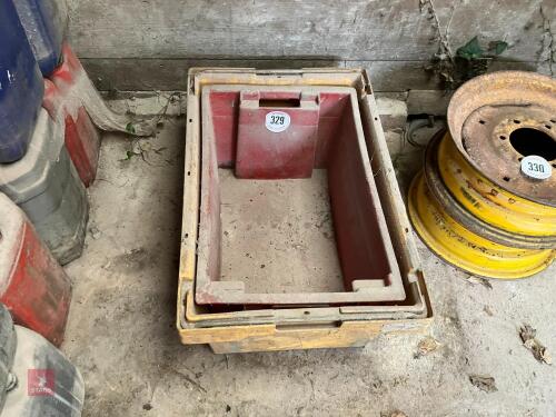2 FISH STORAGE BOXES