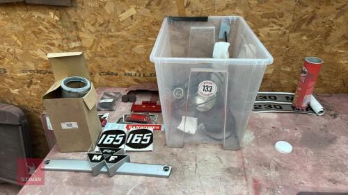 MASSEY SPARES, DECALS & BADGE ETC