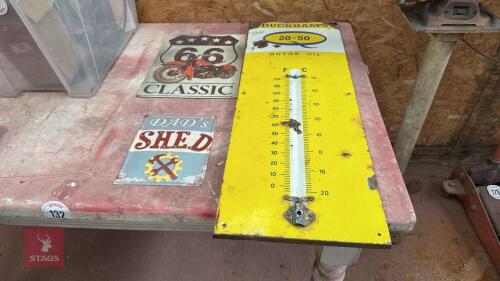 MOTOR OIL & DECORATIVE SIGNS