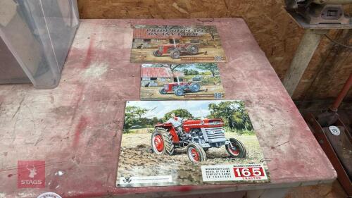 3 MASSEY FERGUSON SIGNS