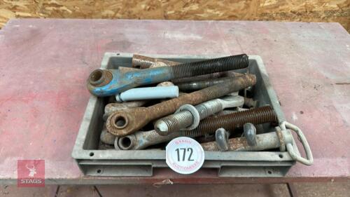 TRAY OF ASSORTED TRACTOR PINS