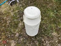 ALUMINIUM MILK CHURN C/W LID - 7