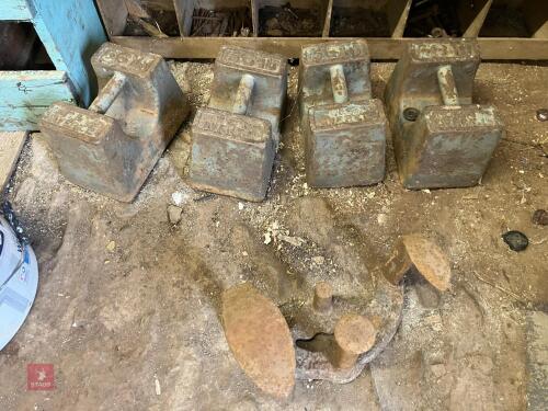 4 X 56LB WEIGHTS