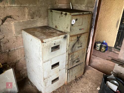 TWO STEEL FILING CABINETS