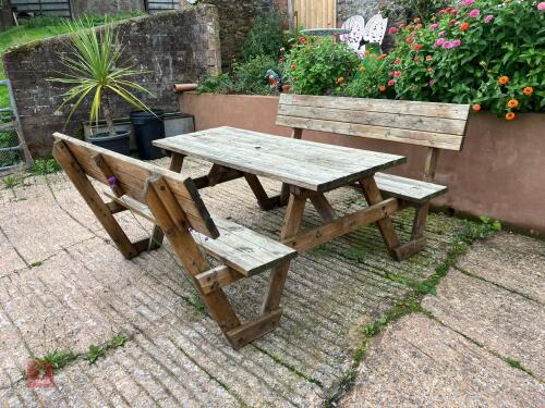 6' WOODEN PICNIC TABLE
