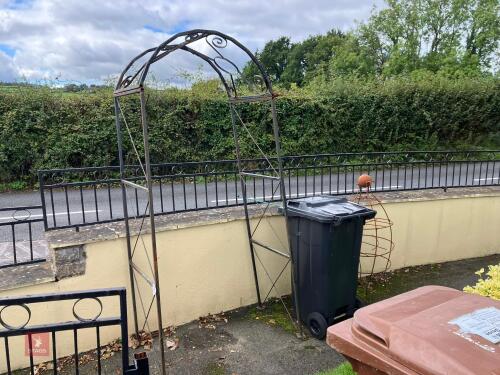 WROUGHT IRON ROSE ARCH