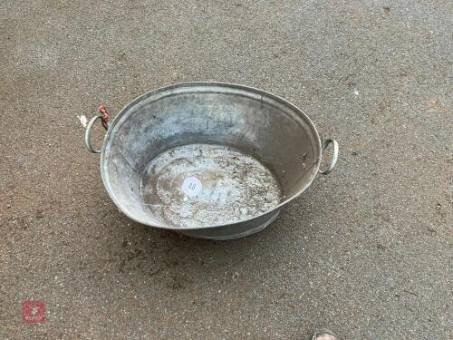 TIN BATH PLANTER