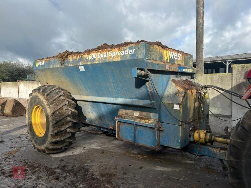 WEST 1600 DUAL FYM SPREADER