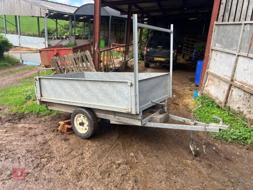 7' GALVANISED TIPPING CAR TRAILER
