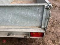 7' GALVANISED TIPPING CAR TRAILER - 5