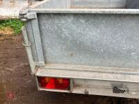 7' GALVANISED TIPPING CAR TRAILER - 6