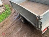 7' GALVANISED TIPPING CAR TRAILER - 8