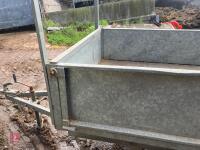 7' GALVANISED TIPPING CAR TRAILER - 17