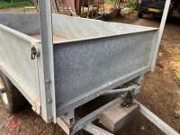 7' GALVANISED TIPPING CAR TRAILER - 24