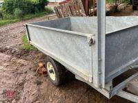 7' GALVANISED TIPPING CAR TRAILER - 27