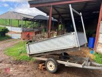 7' GALVANISED TIPPING CAR TRAILER - 41
